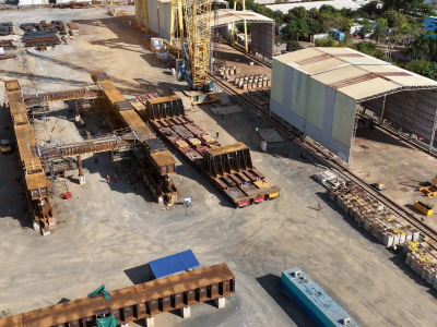 Heavy Lift & Load-out of H-Shaped Frames in Vietnam (LSF) - 1800 Ton